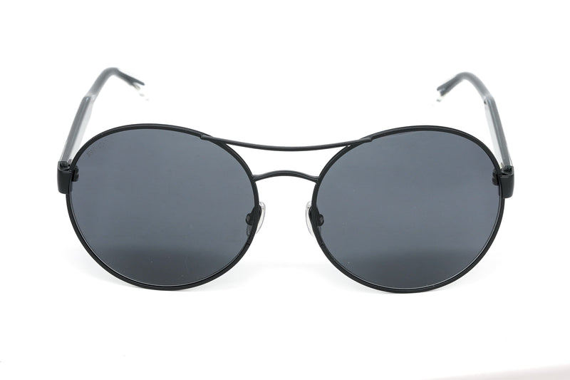 Jimmy Choo Unisex Sunglasses Round Browline Matte Black YANN/S 807