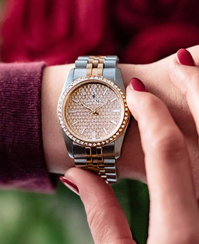 Jacques Du Manoir Ladies Inspiration Glamour Two-Tone Watch JWL01104