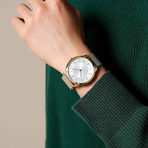 Calvin Klein Minimal Dress Watch Gold K3M2T526
