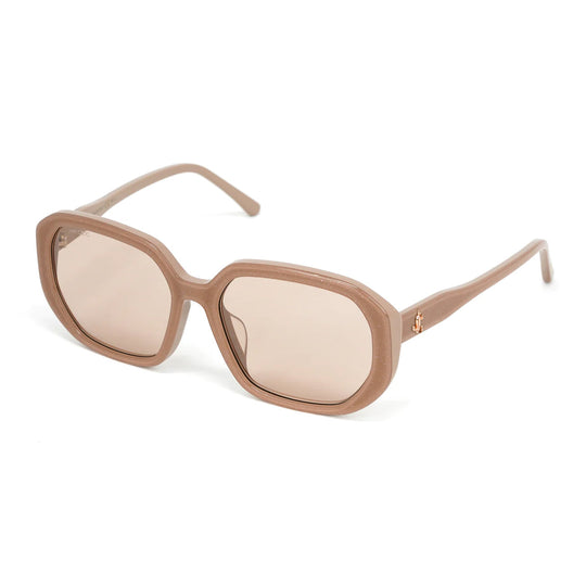 Jimmy Choo Women's Sunglasses Oversized Oval Beige/Pink KARLY/F/S FWM