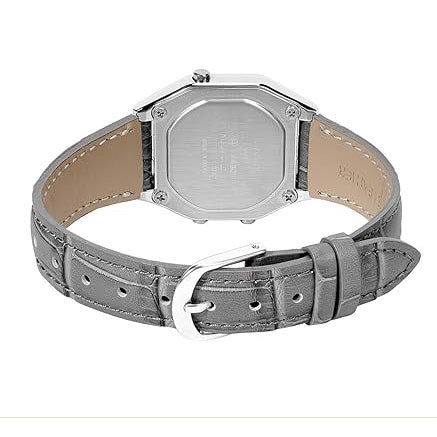 Casio Vintage Classic Ladies' Grey Leather Digital Watch