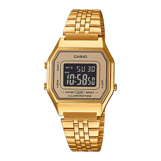 Casio Vintage Gold Digital Watch LA680WGA-9BDF