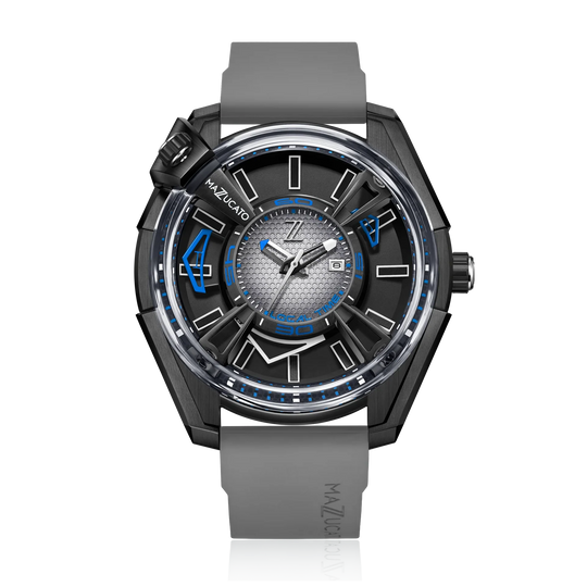 Mazzucato 03-GY Men's Automatic LAX Limited Edition Dual Time Watch