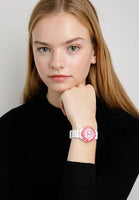 Casio Ladies Watch Analogue White Pink LRW-200H-4BVDF