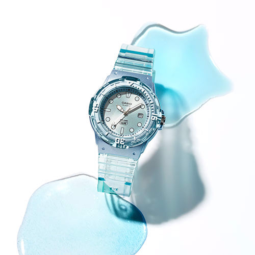 Blue Translucent Casio Casio Transparent Blue Watch