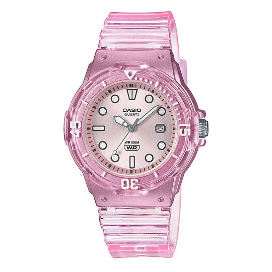 Casio Transparent Pink Watch LRW-200HS-4EVDF