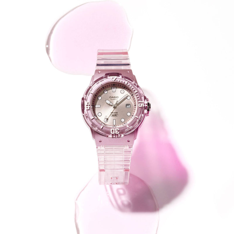 Casio Transparent Pink Watch LRW-200HS-4EVDF