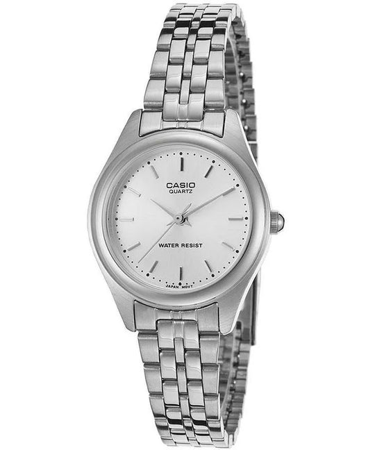 Casio Ladies' Silver Stainless Steel Watch LTP-1129A-7ARDF