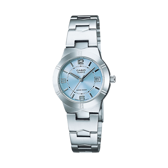 Casio Ladies Blue Date Dress Watch LTP-1241D-2ADF