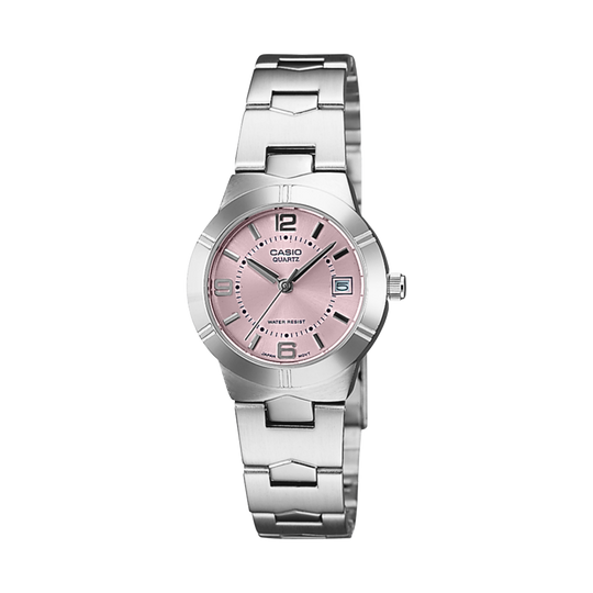 Casio Ladies' Pink Dress Watch LTP-1241D-4ADF