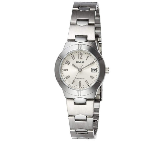 Casio Ladies' White Dress Watch LTP-1241D-7A2DF