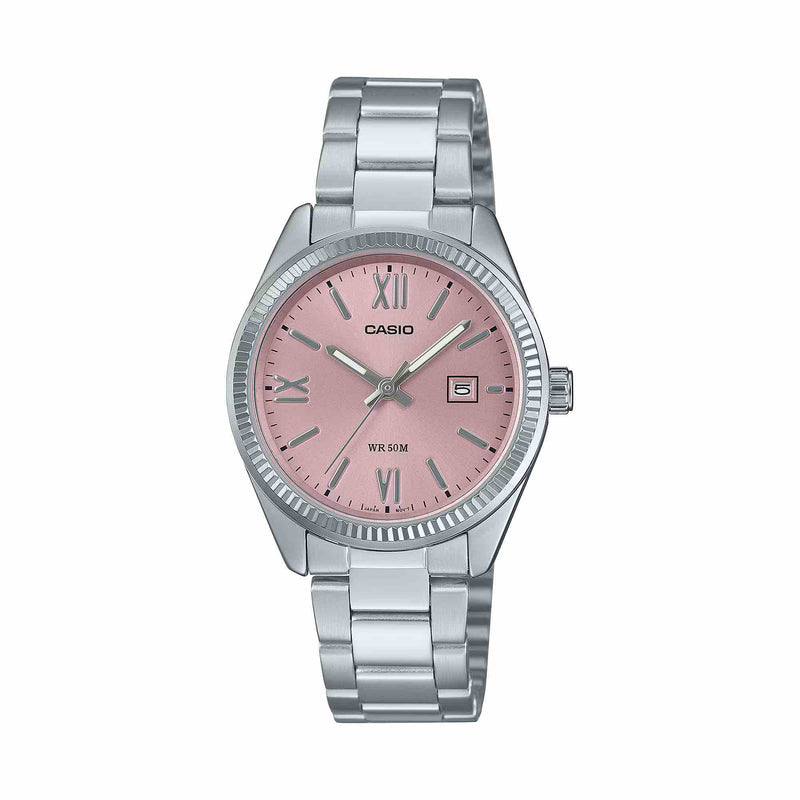 Casio Casual Date Ladies' Pink Analogue Watch