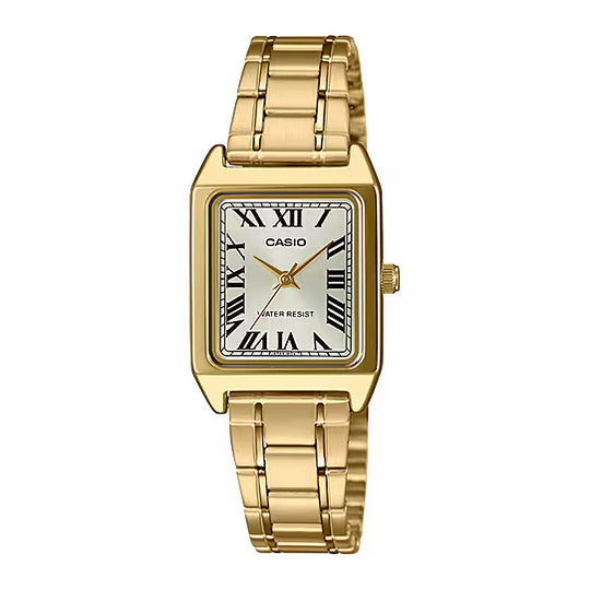 Casio Slim Ladies' Gold Watch LTP-V007G-9BUDF