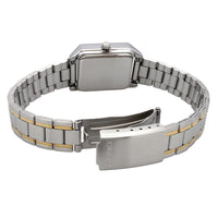 Casio Slim Dress Rectangular Ladies' Two-Tone Gold Watch