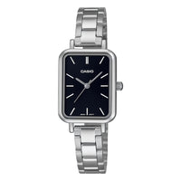 Casio Slim Ladies' Black Rectangular Watch