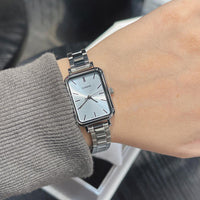 Casio Slim Ladies' Light Blue Rectangular Watch