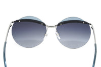 Marc Jacobs Women's Round Sunglasses Ruthenium Grey MARC 102/S 6LB