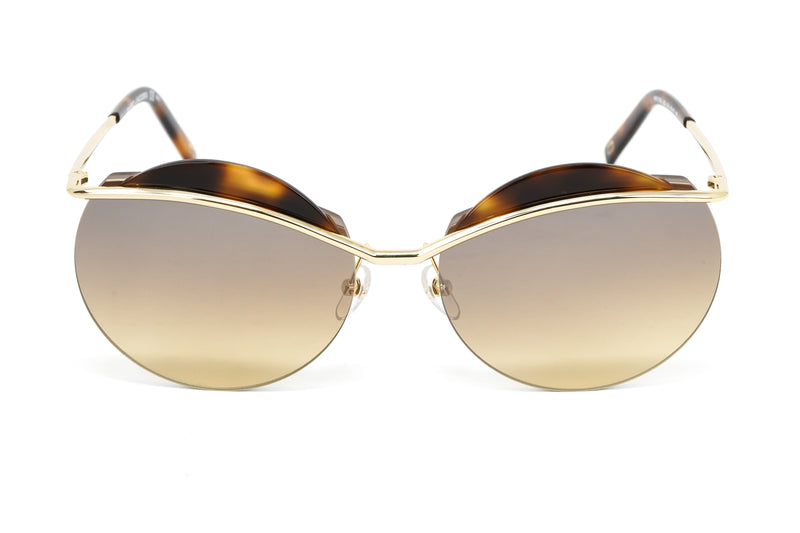 Marc Jacobs Women's Gold Round Sunglasses Brown Tortoise MARC 102/S J5G