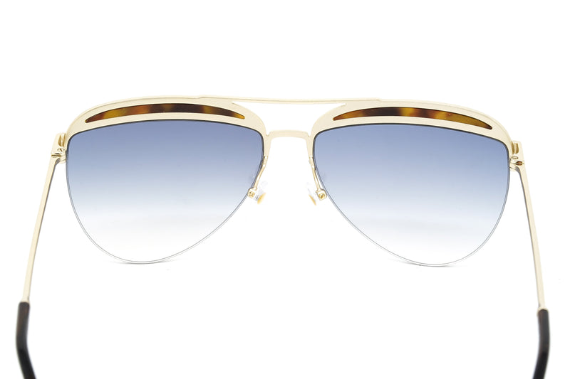 Marc Jacobs Women's Pilot Sunglasses Gold Gradient Blue MARC 268/S 086 Havana