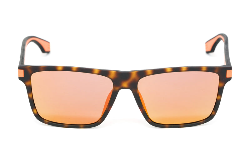 Marc Jacobs Men's Rectangular Sunglasses Peach Mirror Orange MARC 286/S L9G HVNA