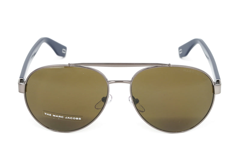 Marc Jacobs Men's Pilot Sunglasses Dark Ruthenium Brown Marc 341/S