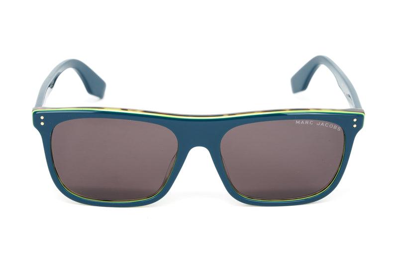 Marc Jacobs Men's Rectangular Sunglasses Flat Top Turquoise MARC 393/S ZI9