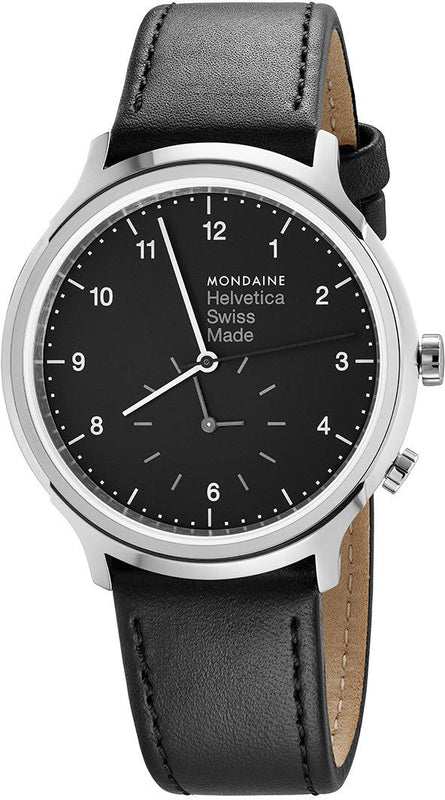 Mondaine Watch Helvetica Regular Black MH1.R2020.LB