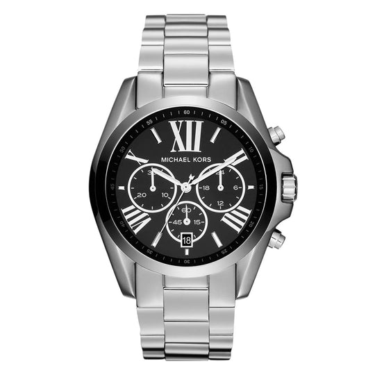 Michael Kors Watch Bradshaw Chronograph 43mm Black Silver