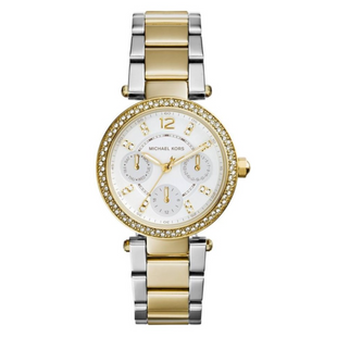 Michael Kors Ladies Watch Mini Parker Chronograph 33mm Two-Tone