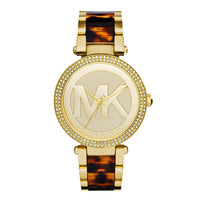 Michael Kors Ladies Watch Parker 39mm Gold Champagne MK6109