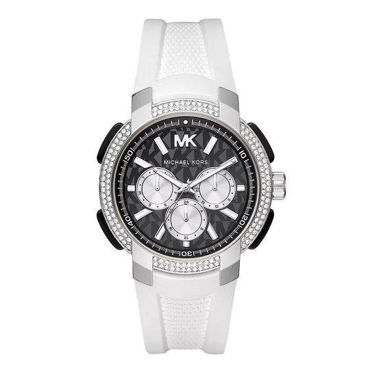 Michael Kors Ladies Watch Sidney Multifunction 42mm Black White MK6947