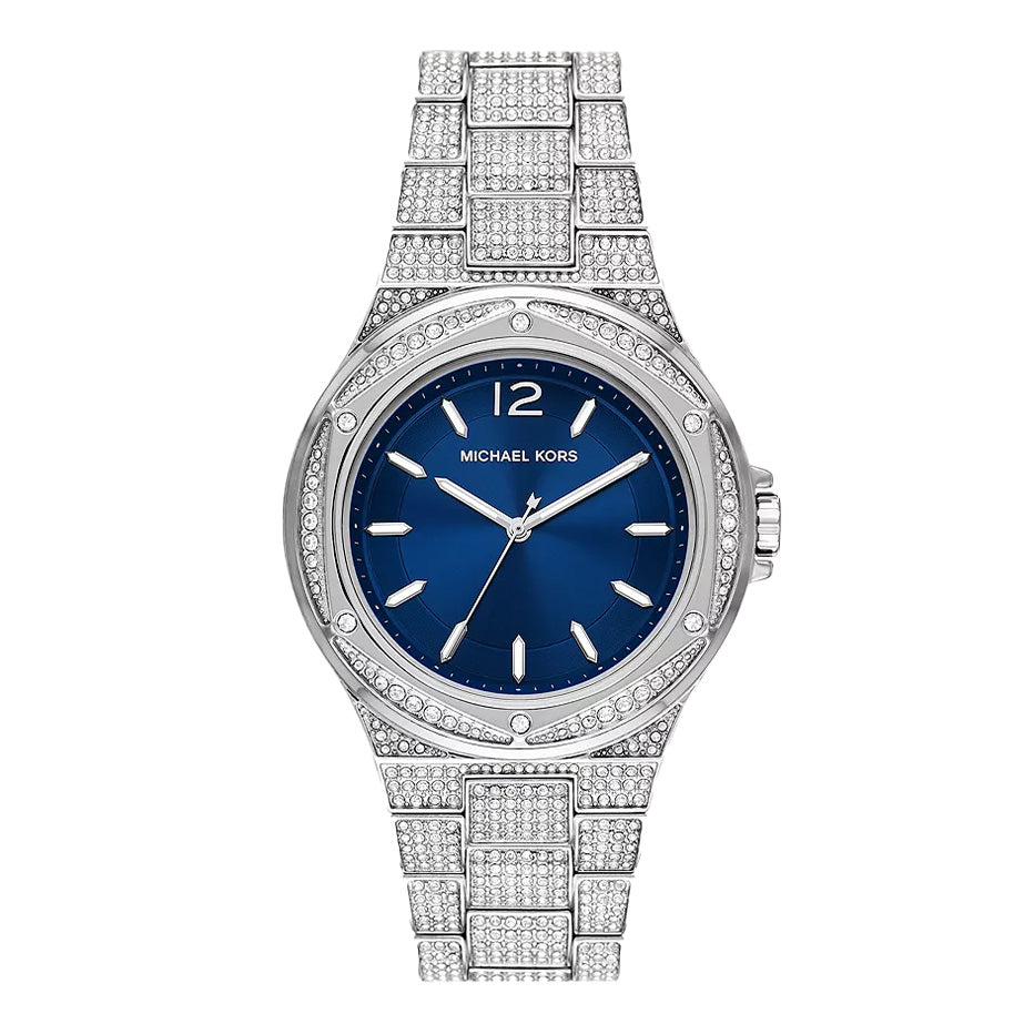 Michael Kors Ladies Watch Lennox 41mm Blue Silver display picture 3