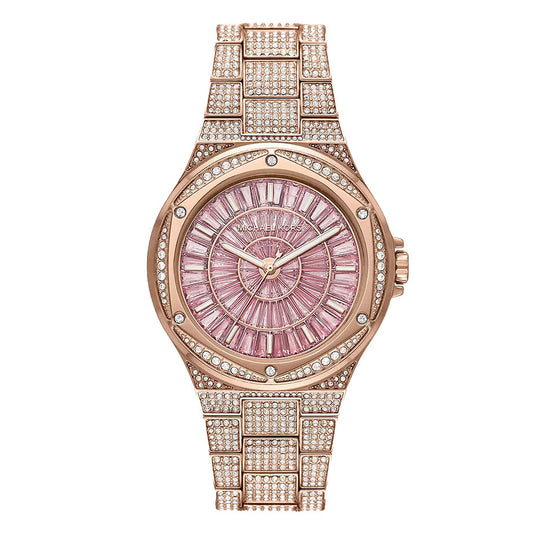 Michael Kors Ladies Watch Lennox 41mm Rose Gold MK6992