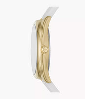 Michael Kors Ladies Watch Janelle 42mm White Gold MK7141