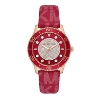 Michael Kors Ladies Watch Runway 40mm Red MK7179