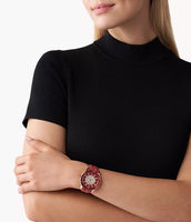 Michael Kors Ladies Watch Runway 40mm Red MK7179