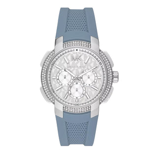 Michael Kors Ladies Watch Sidney Multifunction 42mm White Blue