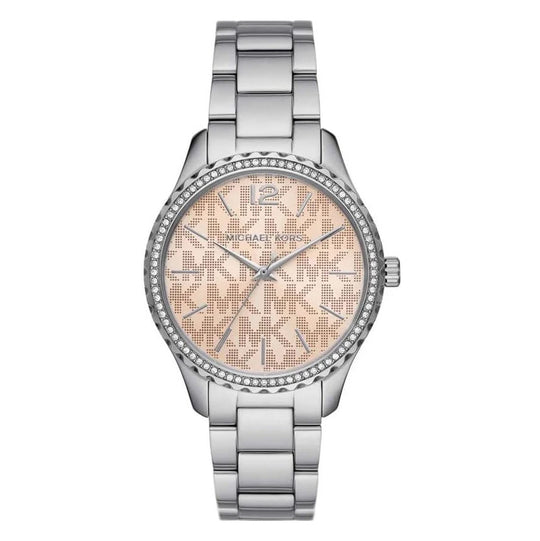 Michael Kors Ladies Watch Layton 38mm Pink Silver MK7298