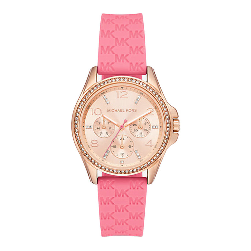 Michael Kors Ladies Watch Mini Pilot 36mm Pink Rose Gold Michael Kors Ladies Watch Mini Pilot 36mm Pink Rose Gold