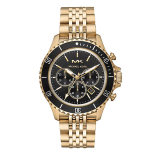 Michael Kors Men's Watch Bayville Chronograph  Black Gold