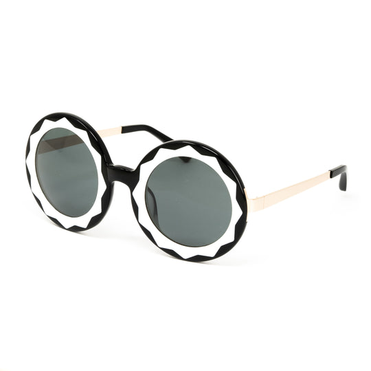Markus Lupfer x Linda Farrow Black and White Sunglasses ML11C1SUN
