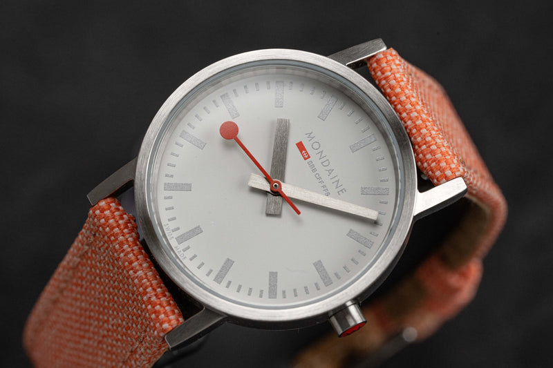 Mondaine Ladies Watch Classic White Orange A658.30323.17SBF