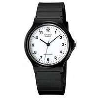 Casio Watch Black White Small Numbers MQ-24-7BLDF