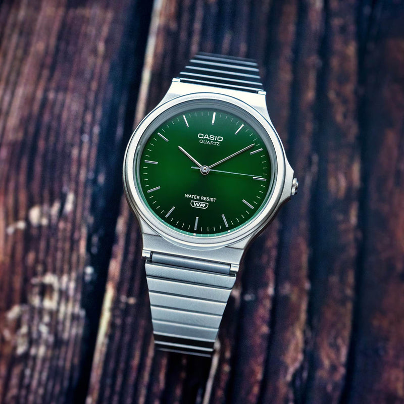 Casio Iconic MQ-24 Unisex Green Analogue Watch