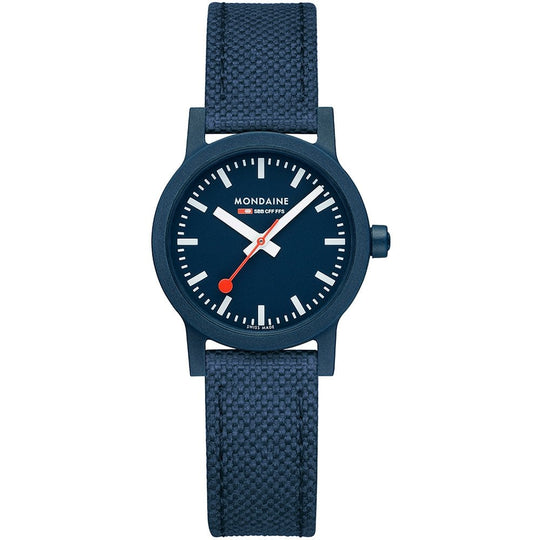 Mondaine Essence Ocean Blue Textile 32mm Ladies Watch