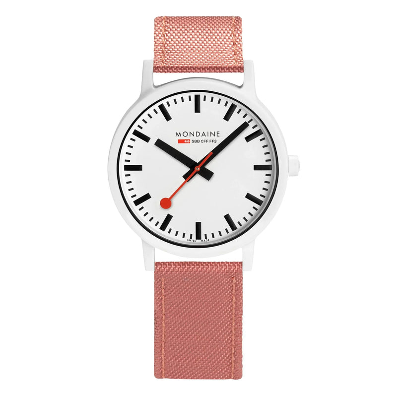 Mondaine Watch Essence White Pink MS1.41111.LP