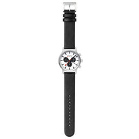 Mondaine Neo Panda Chronograph 41mm Vegan Leather Watch
