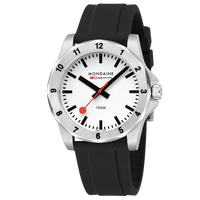 Mondaine Numeri 42mm Men's Black White Watch