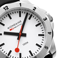 Mondaine Numeri 42mm Men's Black White Watch