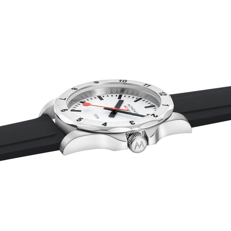 Mondaine Numeri 42mm Men's Black White Watch